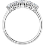 Platinum 1/6 CTW Natural Diamond Anniversary Band