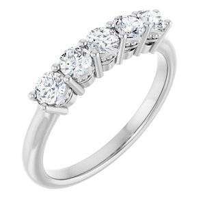 14K White 1/6 CTW Natural Diamond Anniversary Band