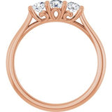 14K Rose 1/2 CTW Natural Diamond Anniversary Band