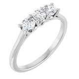 Platinum 1/2 CTW Natural Diamond Anniversary Band