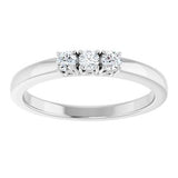 14K White 1/5 CTW Natural Diamond Anniversary Band