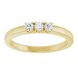 14K Yellow 5/8 CTW Natural Diamond Anniversary Band