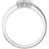 14K White 1/5 CTW Natural Diamond Anniversary Band