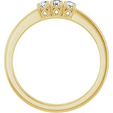 14K Yellow 5/8 CTW Natural Diamond Anniversary Band