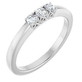 14K White 1/4 CTW Natural Diamond Anniversary Band