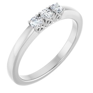 14K White 1/5 CTW Natural Diamond Anniversary Band