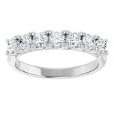 14K White 3/4 CTW Natural Diamond Anniversary Band