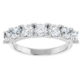 14K White 1 1/3 CTW Natural Diamond Anniversary Band