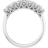14K White 3/4 CTW Natural Diamond Anniversary Band