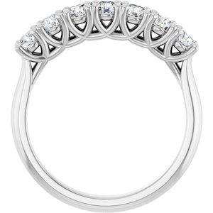 14K White 3/4 CTW Natural Diamond Anniversary Band