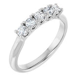14K White 3/4 CTW Natural Diamond Anniversary Band