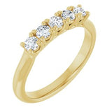 14K Yellow 1 1/6 CTW Natural Diamond Anniversary Band