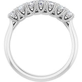 14K White 1/2 CTW Natural Diamond Anniversary Band