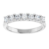 14K White 1/2 CTW Natural Diamond Anniversary Band