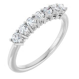 Platinum 3/8 CTW Natural Diamond Anniversary Band