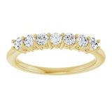 14K Yellow 3/8 CTW Natural Diamond Anniversary Band