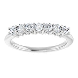 Platinum 3/8 CTW Natural Diamond Anniversary Band