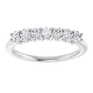Platinum 3/8 CTW Natural Diamond Anniversary Band