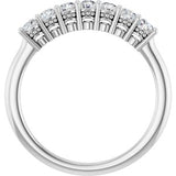 Platinum 3/8 CTW Natural Diamond Anniversary Band