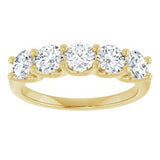 14K Yellow 1 1/3 CTW Natural Diamond Anniversary Band