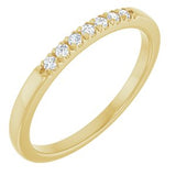 14K Yellow 1/10 CTW Natural Diamond French-Set Anniversary Band