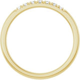 14K Yellow 1/6 CTW Natural Diamond French-Set Anniversary Band