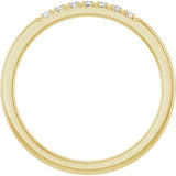 14K Yellow 1/10 CTW Natural Diamond French-Set Anniversary Band