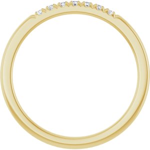 14K Yellow 1/10 CTW Natural Diamond French-Set Anniversary Band