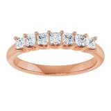 14K Rose 1/2 CTW Natural Diamond Anniversary Band