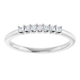 Platinum 1/6 CTW Natural Diamond Anniversary Band