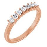 14K Rose 1/3 CTW Natural Diamond Anniversary Band