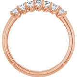14K Rose 1/2 CTW Natural Diamond Anniversary Band