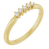 14K Yellow 3/8 CTW Natural Diamond Anniversary Band