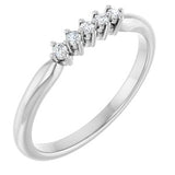 Platinum 3/8 CTW Natural Diamond Anniversary Band
