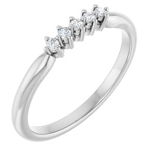 Platinum 3/8 CTW Natural Diamond Anniversary Band