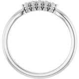 Platinum 3/8 CTW Natural Diamond Anniversary Band