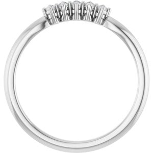 Platinum 3/8 CTW Natural Diamond Anniversary Band