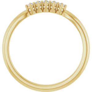14K Yellow 3/8 CTW Natural Diamond Anniversary Band