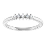 Platinum 3/8 CTW Natural Diamond Anniversary Band