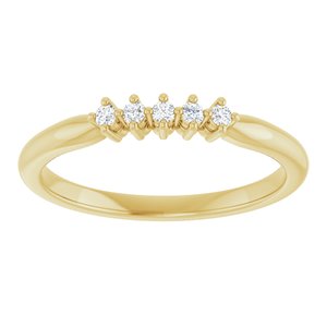 14K Yellow 3/8 CTW Natural Diamond Anniversary Band