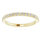 14K Yellow 1/4 CTW Diamond Matching Band