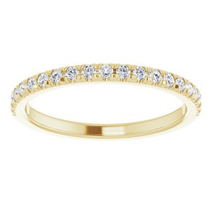 14K Yellow 1/4 CTW Diamond Matching Band