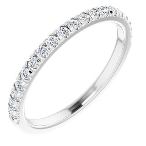Platinum 1/4 CTW Diamond Matching Band