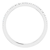 Platinum 1/4 CTW Diamond Matching Band
