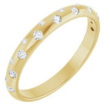 14K Yellow 1/6 CTW Natural Diamond Anniversary Band
