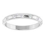 14K White 1/6 CTW Natural Diamond Anniversary Band