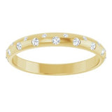 14K Yellow 1/6 CTW Natural Diamond Anniversary Band