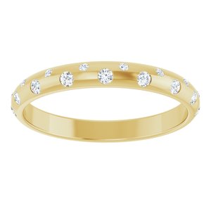 14K Yellow 1/6 CTW Natural Diamond Anniversary Band