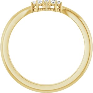 14K Yellow .05 CTW Natural Diamond Matching Band