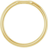 14K Yellow Matching Band with Bead Blast Finish